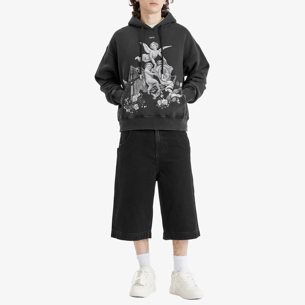 Off White Men's Putti Skate Hoodie Black/White
